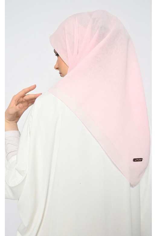 Hijab Segi 4 Voal Anabela Eyelash Baby Pink